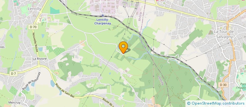 localisation de l'entreprise MONSIEUR BENJAMIN BLAISE  LENTILLY