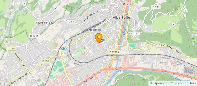 localisation de l'entreprise MONSIEUR BENJAMIN BLANC à ALBERTVILLE