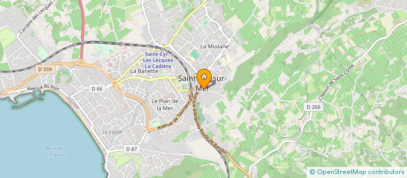 localisation de l'entreprise MONSIEUR BENJAMIN BLANC à SAINT-CYR-SUR-MER