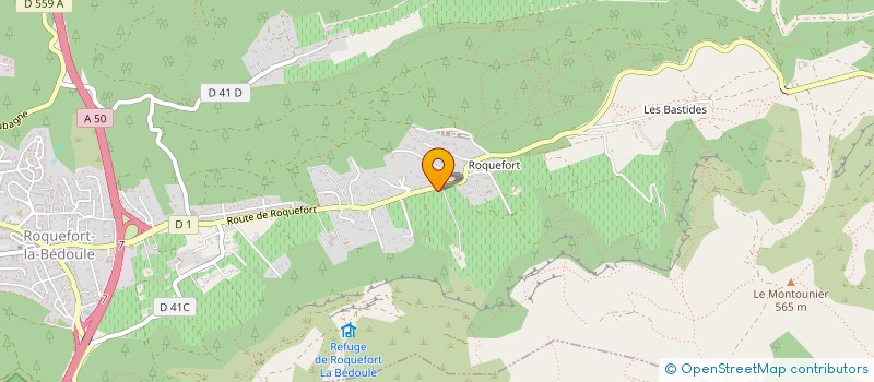 localisation de l'entreprise MONSIEUR BENJAMIN BLANC  ROQUEFORT-LA-BEDOULE