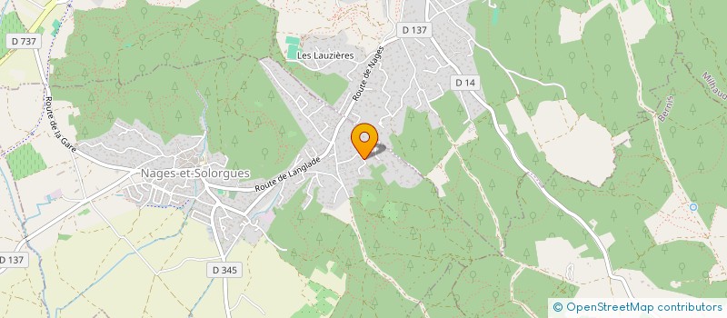 localisation de l'entreprise MONSIEUR BENJAMIN BLANC  NAGES-ET-SOLORGUES