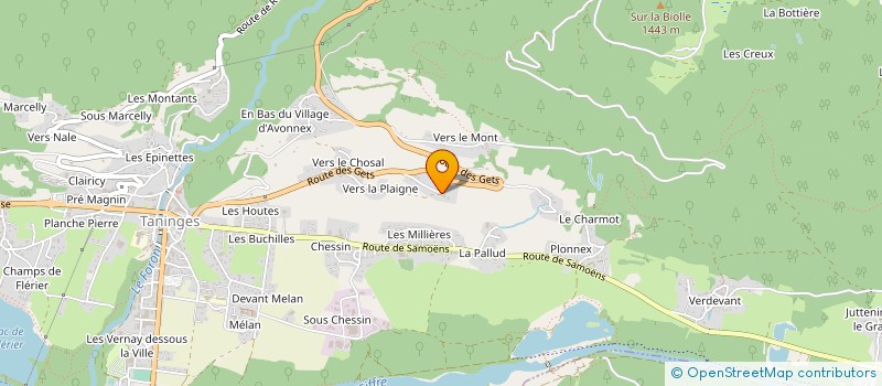 localisation de l'entreprise MONSIEUR BENJAMIN BLANCHET JACQUET  TANINGES