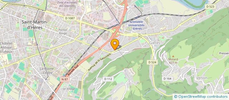 localisation de l'entreprise MONSIEUR BENJAMIN BLANDINO  SAINT-MARTIN-D'HERES