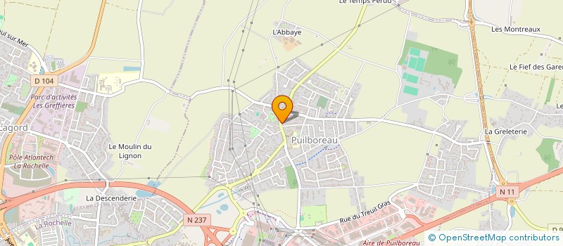 localisation de l'entreprise MONSIEUR BENJAMIN BLEMON  PUILBOREAU