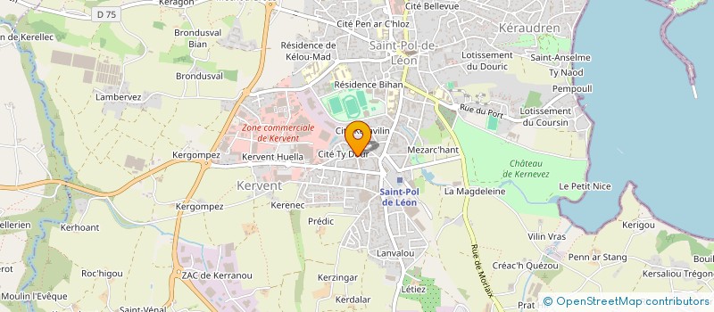 localisation de l'entreprise MONSIEUR BENJAMIN BLONDEL  SAINT-POL-DE-LEON