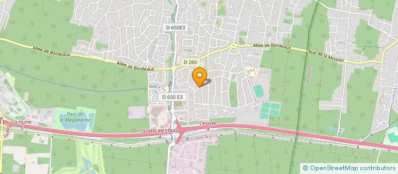 localisation de l'entreprise MONSIEUR BENJAMIN BLUT  GUJAN-MESTRAS