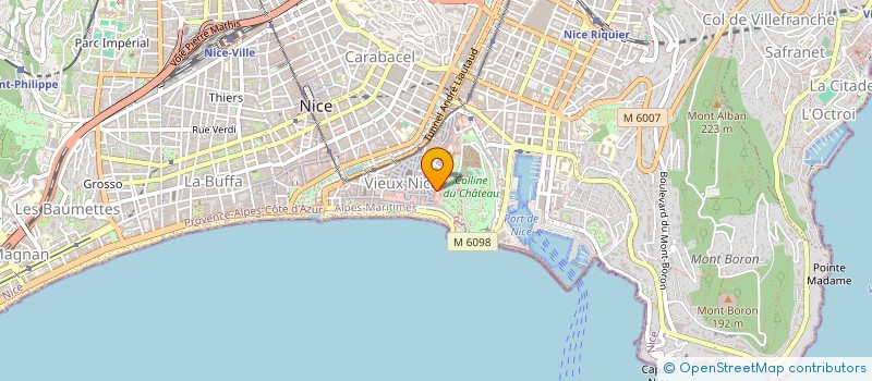 localisation de l'entreprise MONSIEUR BENJAMIN BOCCONI à NICE