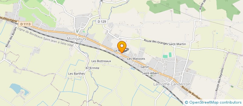 localisation de l'entreprise MONSIEUR BENJAMIN BOGEY  LAMOTHE-LANDERRON