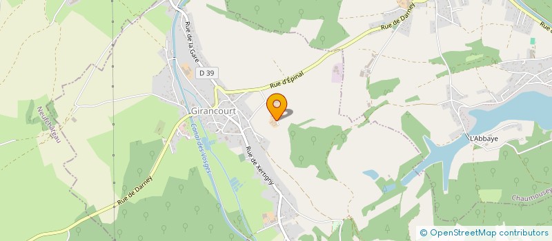 localisation de l'entreprise MONSIEUR BENJAMIN BONNARD  EPINAL