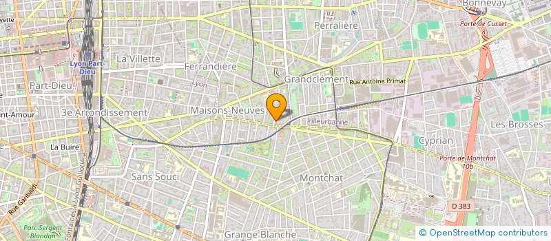 localisation de l'entreprise MONSIEUR BENJAMIN BONNEL  VILLEURBANNE