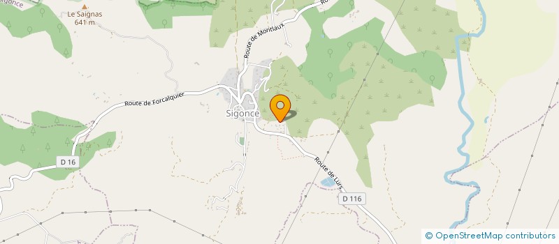 localisation de l'entreprise MONSIEUR BENJAMIN BONNET  SIGONCE