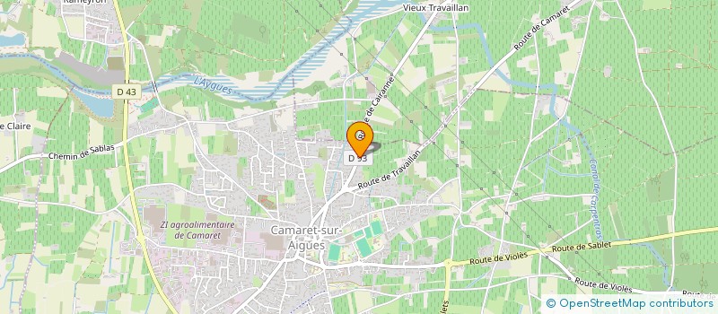 localisation de l'entreprise MONSIEUR BENJAMIN BOSC  CAMARET-SUR-AIGUES