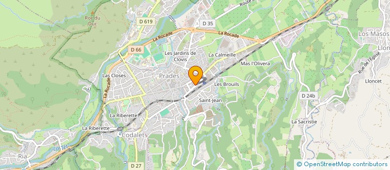 localisation de l'entreprise MONSIEUR BENJAMIN BOSCHATEL  PRADES