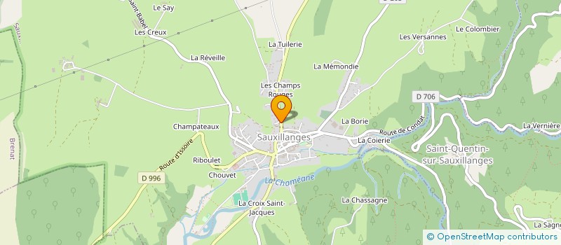 localisation de l'entreprise MONSIEUR BENJAMIN BOUCHANT à SAUXILLANGES