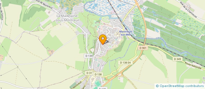 localisation de l'entreprise MONSIEUR BENJAMIN BOUCHEZ  MONTREUIL-SUR-MER