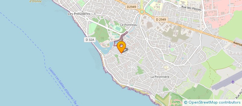 localisation de l'entreprise MONSIEUR BENJAMIN BOUDINA  LES SABLES-D'OLONNE