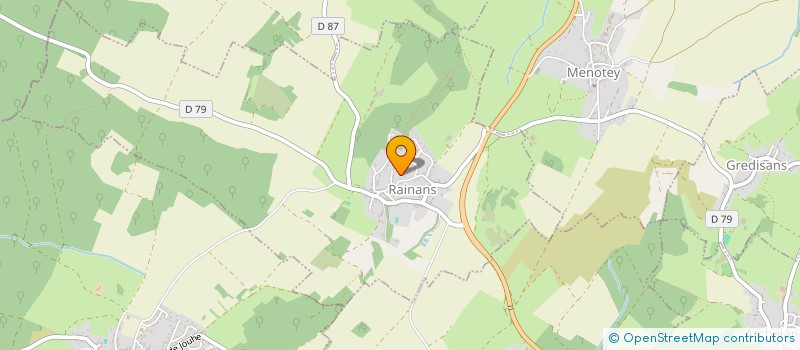 localisation de l'entreprise MONSIEUR BENJAMIN BOUDOT  RAINANS