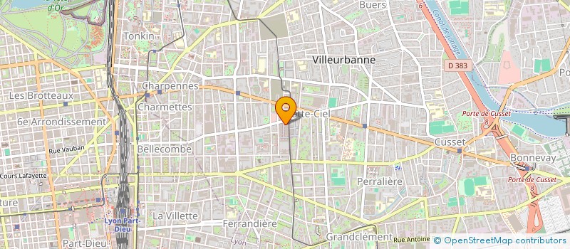 localisation de l'entreprise MONSIEUR BENJAMIN BOUHADANA  VILLEURBANNE