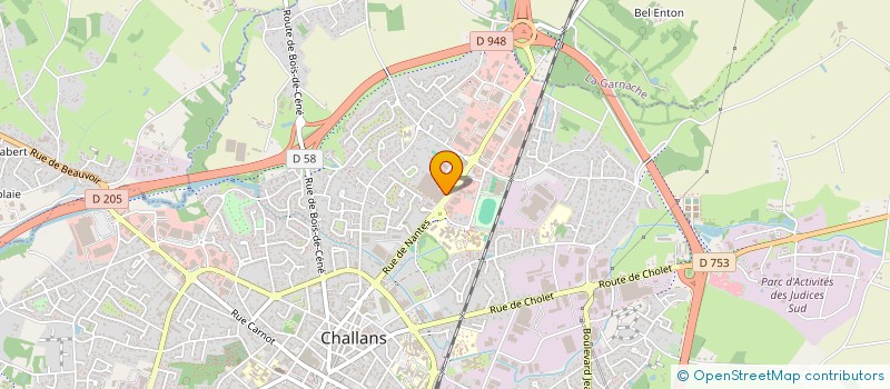 localisation de l'entreprise MONSIEUR BENJAMIN BOULANGER à CHALLANS