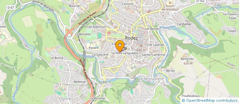 localisation de l'entreprise MONSIEUR BENJAMIN BOUNIOL  RODEZ