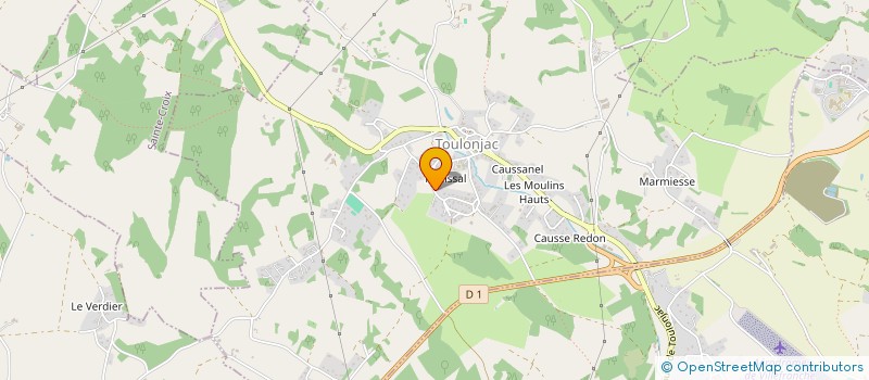 localisation de l'entreprise MONSIEUR BENJAMIN BOUQUIE  TOULONJAC