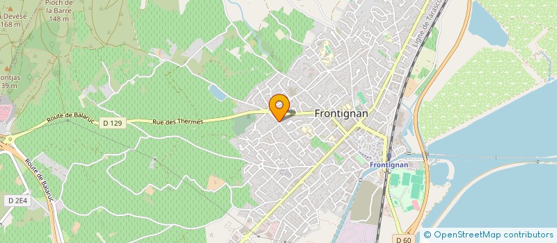 localisation de l'entreprise MONSIEUR BENJAMIN BOURDON à FRONTIGNAN