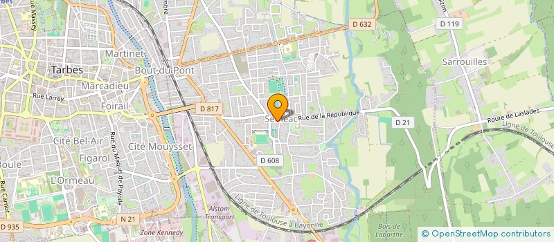 localisation de l'entreprise MONSIEUR BENJAMIN BOURGEOIS  SEMEAC