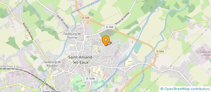 localisation de l'entreprise MONSIEUR BENJAMIN BOURY à SAINT-AMAND-LES-EAUX