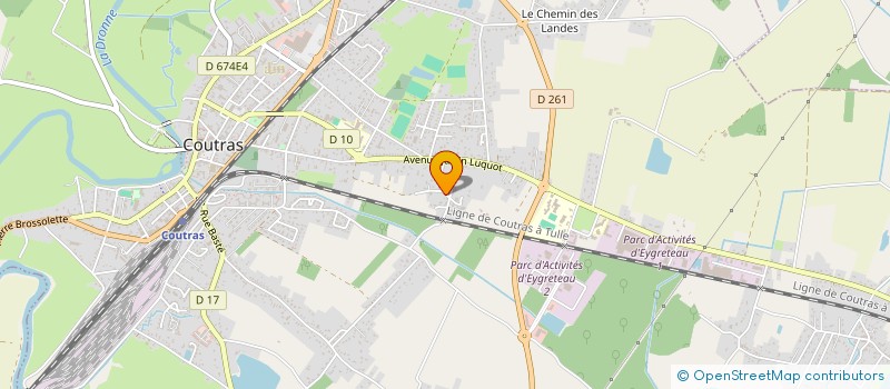 localisation de l'entreprise MONSIEUR BENJAMIN BOUTIGNY  COUTRAS