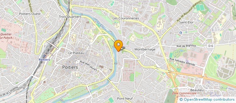 localisation de l'entreprise MONSIEUR BENJAMIN BOUTIN  POITIERS