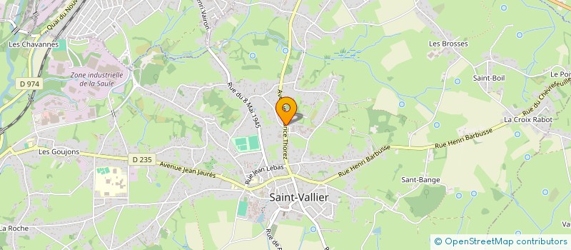 localisation de l'entreprise MONSIEUR BENJAMIN BOUTON  SAINT-VALLIER