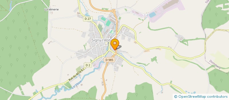 localisation de l'entreprise MONSIEUR BENJAMIN BOUVARD  SIGNY-L'ABBAYE