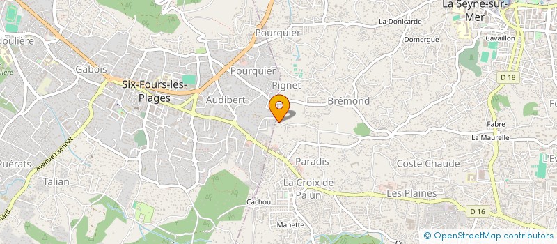 localisation de l'entreprise MONSIEUR BENJAMIN BOUVET à LA SEYNE-SUR-MER