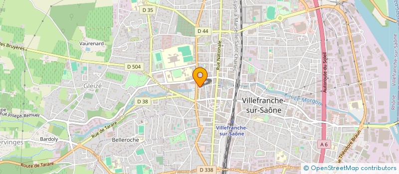 localisation de l'entreprise MONSIEUR BENJAMIN BRASIER à VILLEFRANCHE-SUR-SAONE