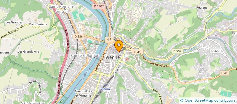 localisation de l'entreprise MONSIEUR BENJAMIN BRET à VIENNE