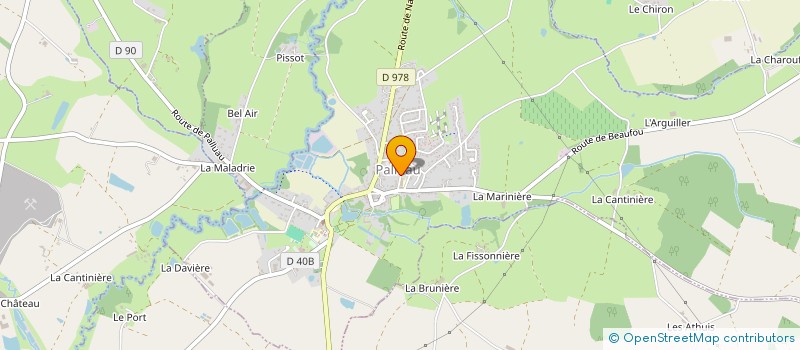 localisation de l'entreprise MONSIEUR BENJAMIN BROCHARD  PALLUAU