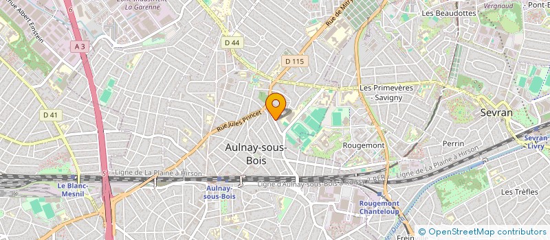 localisation de l'entreprise MONSIEUR BENJAMIN BROSSARD à AULNAY-SOUS-BOIS