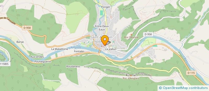 localisation de l'entreprise MONSIEUR BENJAMIN BRUN à SAINT-ANTONIN-NOBLE-VAL