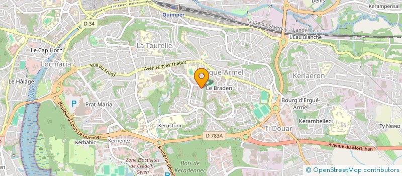 localisation de l'entreprise MONSIEUR BENJAMIN BRUNO à QUIMPER