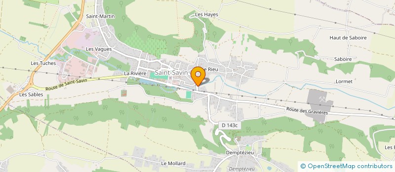 localisation de l'entreprise MONSIEUR BENJAMIN BUDIN  SAINT-SAVIN