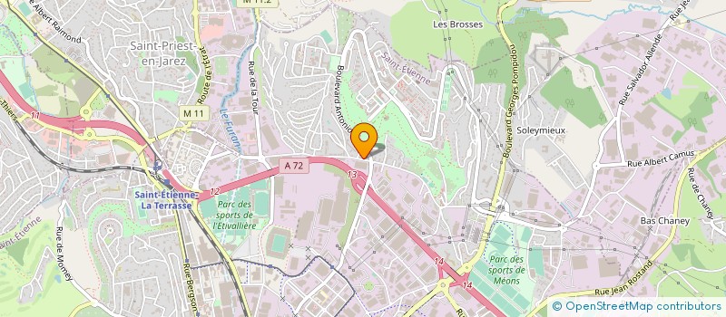 localisation de l'entreprise MONSIEUR BENJAMIN BUFFONI  SAINT-ETIENNE