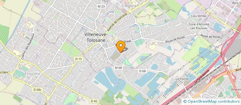 localisation de l'entreprise MONSIEUR BENJAMIN BURGUION  TOURNEFEUILLE