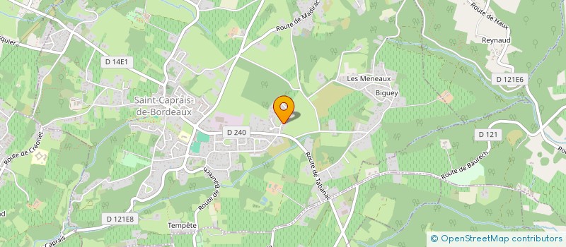 localisation de l'entreprise MONSIEUR BENJAMIN CABANNE  SAINT-CAPRAIS-DE-BORDEAUX