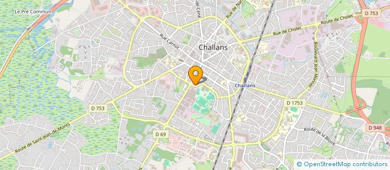 localisation de l'entreprise MONSIEUR BENJAMIN CACAUD à CHALLANS