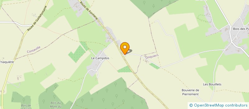 localisation de l'entreprise MONSIEUR BENJAMIN CALAIS  CONTEVILLE