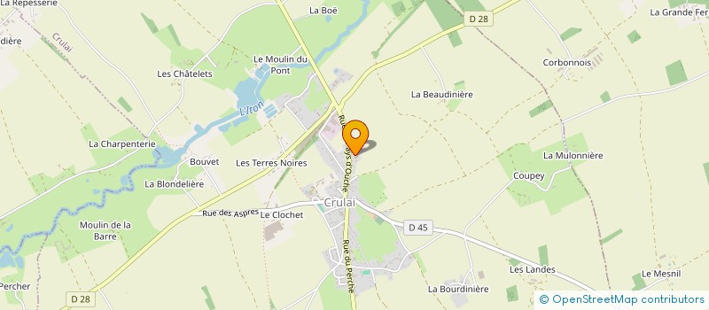 localisation de l'entreprise MONSIEUR BENJAMIN CALIXTE à CRULAI