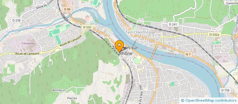 localisation de l'entreprise MONSIEUR BENJAMIN CALLET-RAVAT à TOURNON-SUR-RHONE