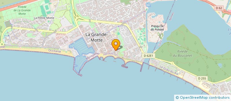 localisation de l'entreprise MONSIEUR BENJAMIN CALVET  LA GRANDE-MOTTE