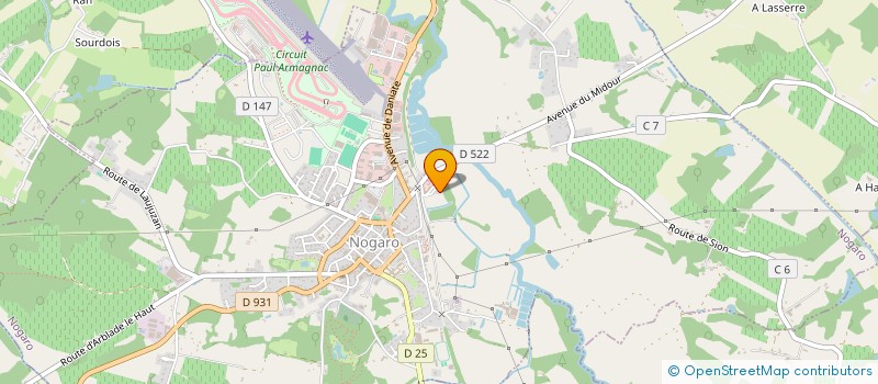 localisation de l'entreprise MONSIEUR BENJAMIN CAMGUILHEM  NOGARO