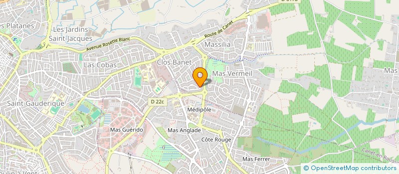 localisation de l'entreprise MONSIEUR BENJAMIN CANAL  PERPIGNAN